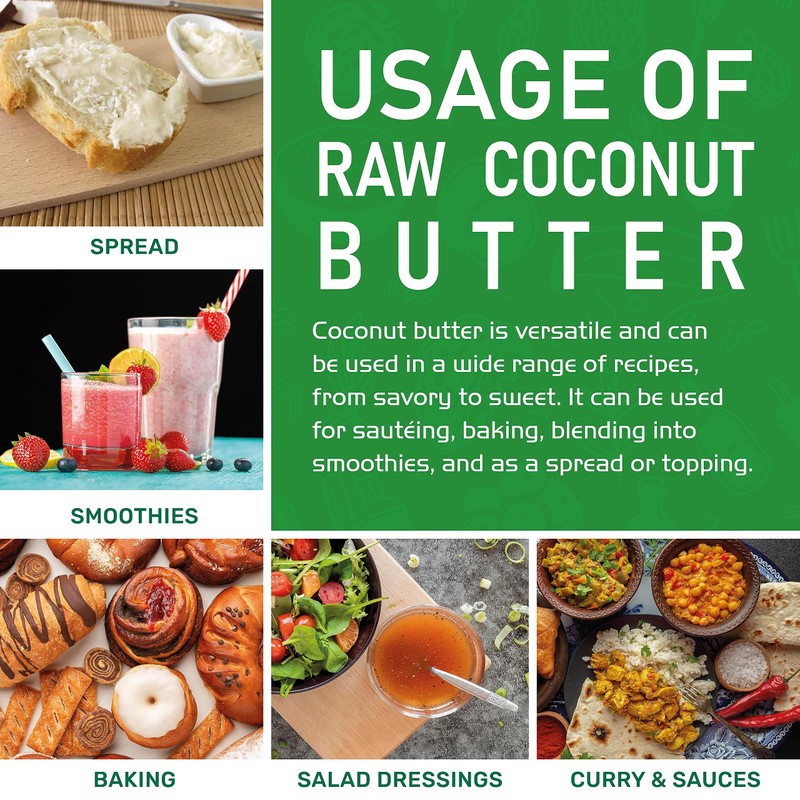 Jiva Organics RAW Organic Coconut Butter 16 Ounce Jar -