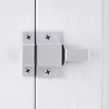 INIRET 2 Packs Self-Closing Gate Latches, Silver Spring Door Lock,