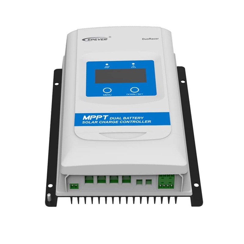 EPEVER 20A MPPT Dual Battery Solar Charge Controller 12V/24V Auto