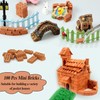 RHQFDM 100 Pieces Mini Brick,2cm House Modeling Stone,Modelling Bricks Set,Brick