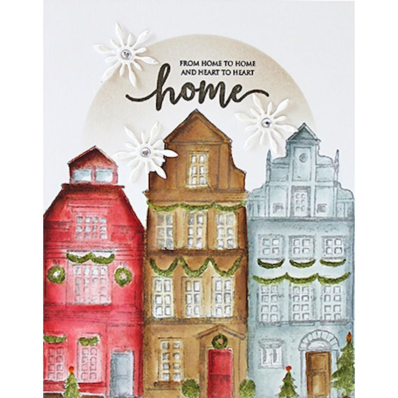 Penny Black Cling Rubber Stamps - Christmas Town 40-943
