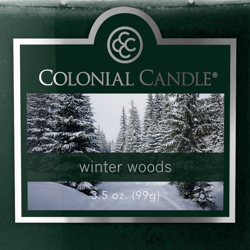 Colonial Candle Winter Woods Scented Jar Candle, 2 Wick, 3.5