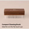 FootFitter Suede & Nubuck Brush Set. Brass & Nylon Brushes