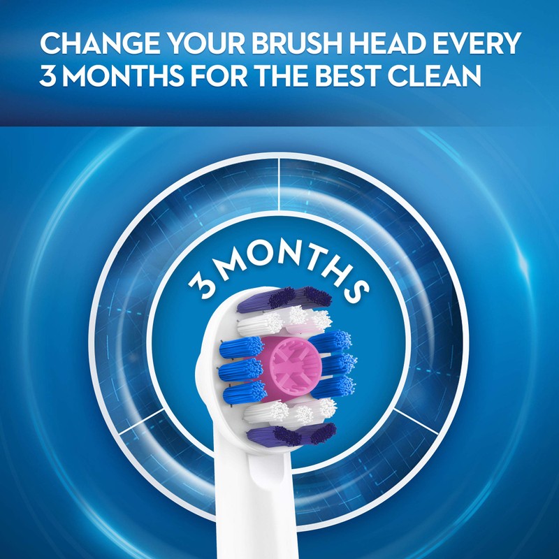 Oral-B 3D White Electric Toothbrush Replacement Brush Heads Refill, 3