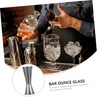 LIFKOME 3Pcs Stainless Steel Double Jiggers Cocktail Cups Elegant Bar