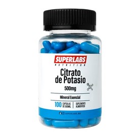 Superlabs Nutrition Citrato de Potasio 500 mg 100 Cápsulas | Suplemento Alimenticio | Mineral Esencial para el Cuerpo