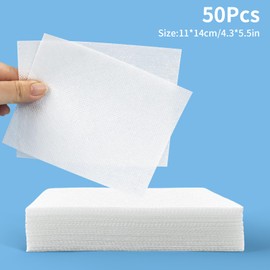 charmshine 50pcs Aquarium Filter Floss Color Absorbing Sheets Fish Tank Filter Media Pad Removing Yellow Water Aquarium Fish Tank Water Purification Paper (4inx5.5in)