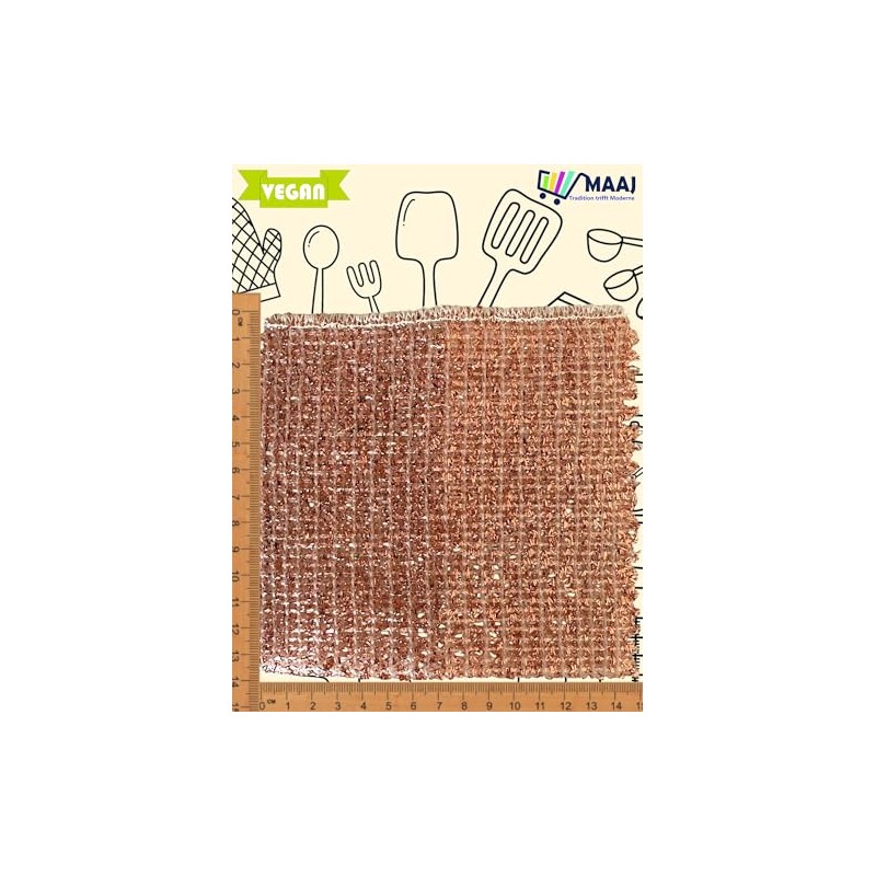 MAAJ Kupferlappen aus rostfreiem Reinkupfer - antibakteriell 15x13cm