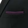 SHLAX&WING Solid Purple Silk Pocket Square for Men Business Wedding