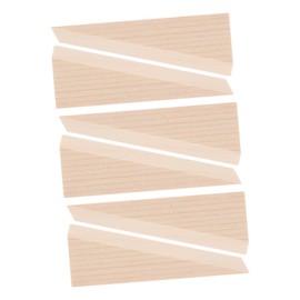 DOITOOL 6pcs Non Slip Triangle Wooden Door Stopper Wedge Wood Block for Security Versatile Use Homes and Offices Reliable Outdoor Door Stop Accessories