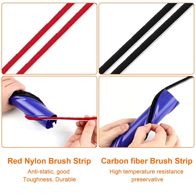 Fixbetter Pack of 4 Rolling Brush Plush Strips Replacement for