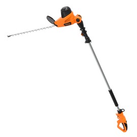 GARCARE Electric Pole Hedge Trimmer, Power Hedge Trimmer with 18 inch Dual-Action Laser Cut & Adjustable Cutting Head, 4.8Amp, 600W, Corded