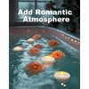 5plots Flameless Floating Candles 3 Inches White Waterproof Led Tealights