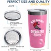 Snowboarding Pink Edition Viking Tumbler 20oz - Black diamond -