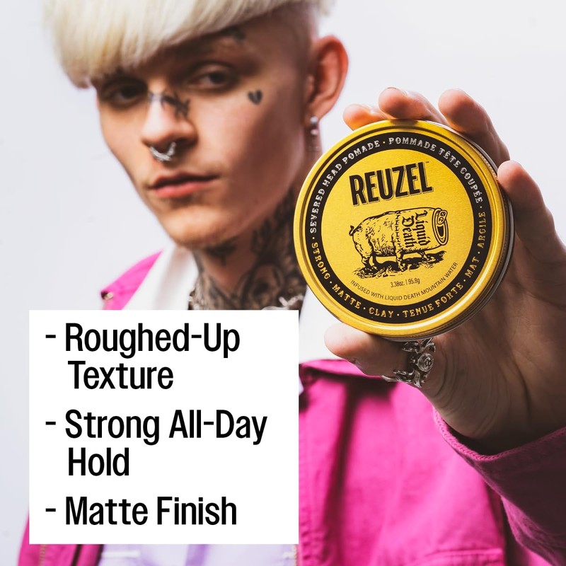 Reuzel Severed Head Matt Clay Pomade, Editable Hold with Additional