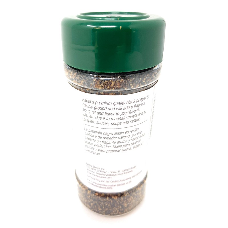 BADIA SPICES Organic Ground Black Pepper, 2 OZ