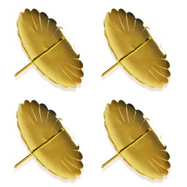 Riffelmacher 10715 - Adventskerzenhalter gold, Durchmesser 7,5 cm, 4 Stück im Beutel, Adventskranz, Weihnachten, Dekoration, Stecker, Gesteck