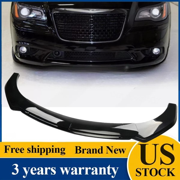 Unbranded For 12-14 Chrysler 300 SRT8 Glossy Black Front Bumper