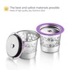 2 Stainless Steel Reusable K Cups with Replacement Pod Holder