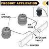 Cheemuii 1/4" Inflation Schrader Valve with Push to Connect for