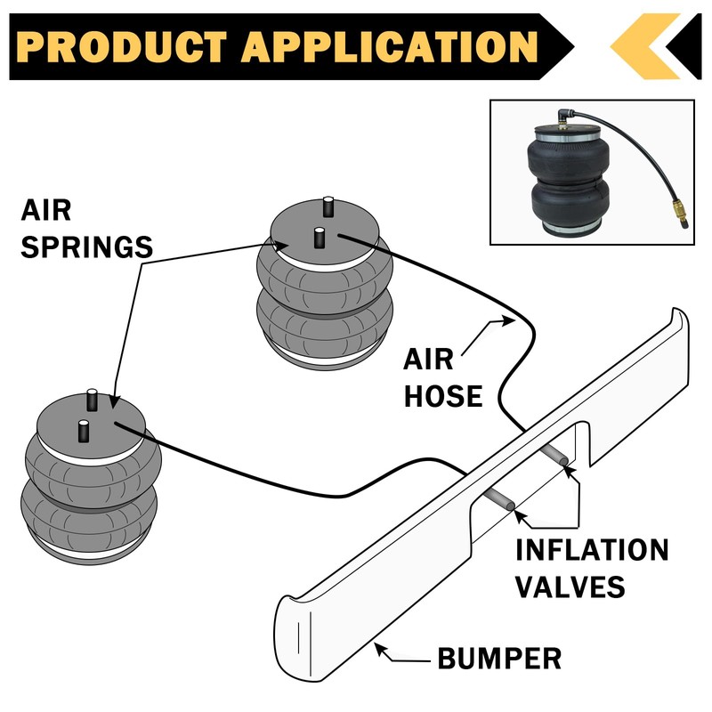 Cheemuii 1/4" Inflation Schrader Valve with Push to Connect for