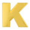 PinMart Gold Plated Alphabet Letter K Lapel Pin
