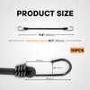 Heavy-Duty Bungee Cords with Reinforced Hooks on Both Ends –