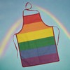 MIJOMA Barbecue Apron Kitchen Apron Pride Colourful Rainbow Colours 100%