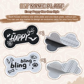 Jiupety Indoor Dog House with Frame, Cozy Cave Dog Bed, Insulated Dog House for Medium Dogs, Large Size (20"×18"×18") Suitable for 15-30 lbs, Brown