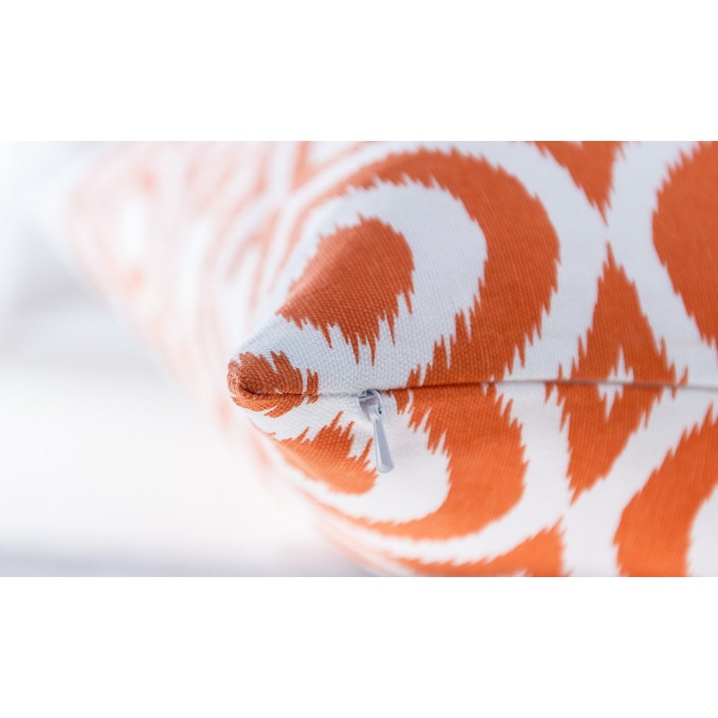 TreeWool (2 Pack Ogee Ikat Accent Cotton Canvas Cushion Covers