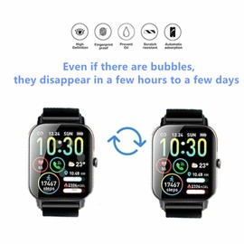 MIHENCE Screen Protector for P66D / P66E 1.85 Inch Smartwatch, 3D Full Cover TPU HD PAMA Screen Protector Compatible with Ddidbi P66D / P66E 1.85 Inch Smartwatch [Pack of 3]