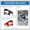 Real Carbon Fiber Gear Shift Panel Trim for 2024-2026 Crosstrek/Impreza