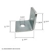 5 Pack - 2 Hole, L Shaped 90 Degree Connector