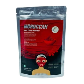 SVATV Herbal Red Maroccan Clay Powder (Red Ton) | Hautstraffung | Haarmaske | Gesichtspeeling | Reinigt porentief & reinigt | Hautpflege Detox â (227g)
