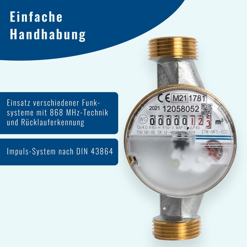 Home Water Meter 3/4 x 130 x 2.5