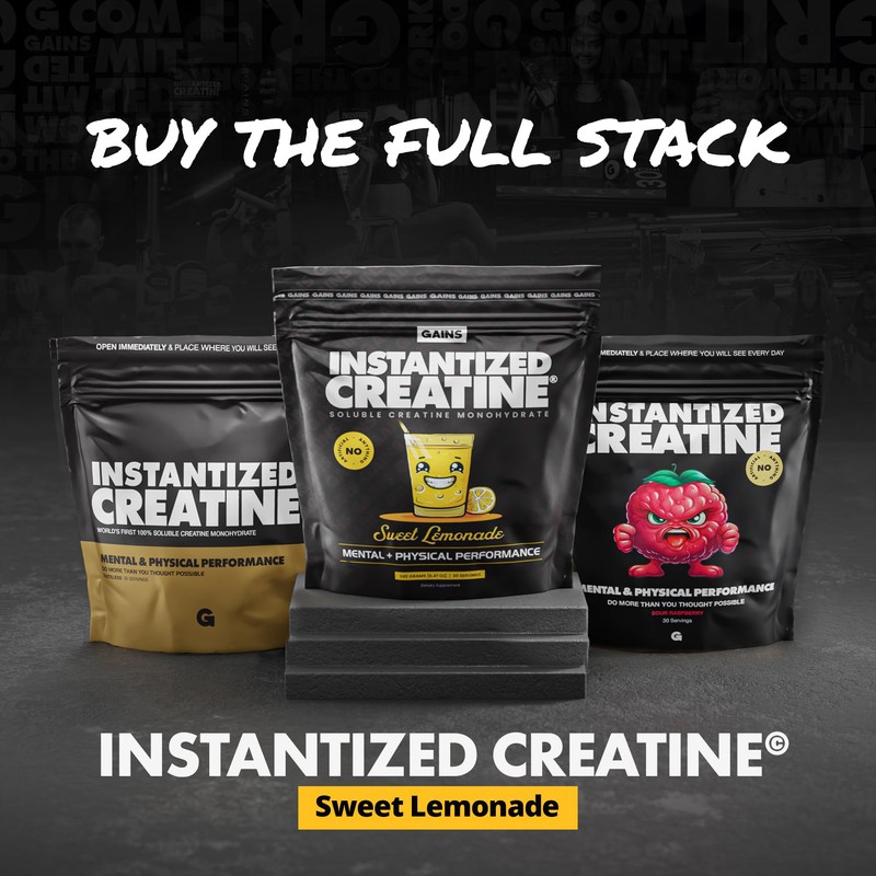 Gains in Bulk Instantized Creatine Monohydrate for Women and Men,