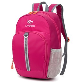 IVYGREEN Little Kids Hiking Backpack, Travel Backpack for Boys or Girls, Ideal for a Day Outdoor Adventures (Rose, Toddler - Small)