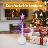 minkissy 2pcs Mini Christmas Tree USB Connection LED Fiber Optic