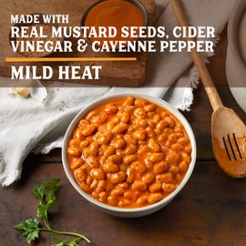 SERIOUS Bean Co Carolina Gold BBQ Beans, Fully Cooked, Plant-Based Canned Beans, Vegan Beans, Ready to Serve Beans, 6-Pack of 15.75 Oz. Cans