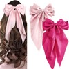 2PCS Big Bow Hair Clips - French Hair Clips -