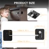 Pack of 2 ABS Fridge Lock for Child Lock, Cupboard