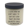 MOTHER'S FATHER'S DAY Funny VEGAN 14 oz glass jar soy