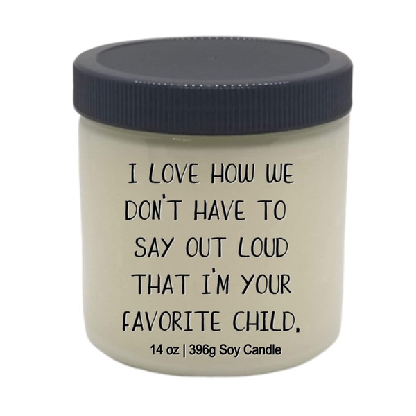 MOTHER'S FATHER'S DAY Funny VEGAN 14 oz glass jar soy
