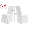 Universal Paris Chair Covers Set of 2 – (Choice of Colours) white