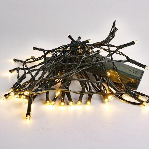 Lomotech Battery Operated Christmas Lights - 2 Pack Total 16ft