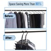 Mr. Pen- Space Saving Hangers, Black, 8 Pack, Closet Organizer