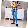 PACKOVE Detachable Long Handle Dust Mop with Face Towel Refill