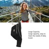 Waist Bag Multi Layer Stylish PU Smooth Zipper Large Capacity