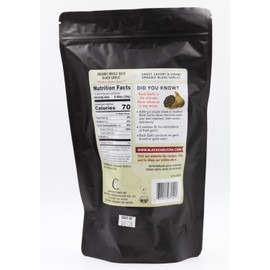 Black Garlic "Organic American" Whole Bulbs (12 Oz bag) Aged and Fermented 120 Days.
