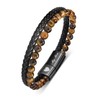 TempBeau Mens Bracelets Leather Husband Wristband : Tiger Eye Bracelet